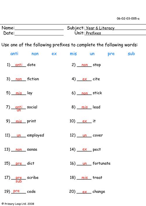 Prefixes 1