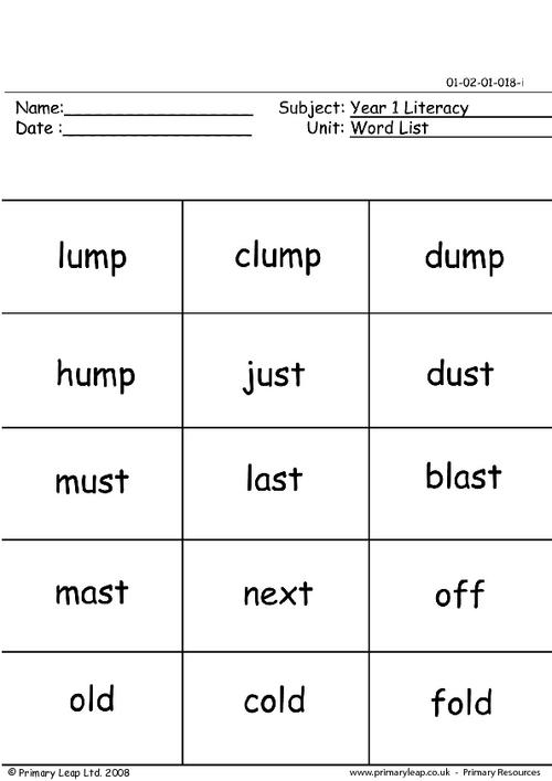 Word list 5