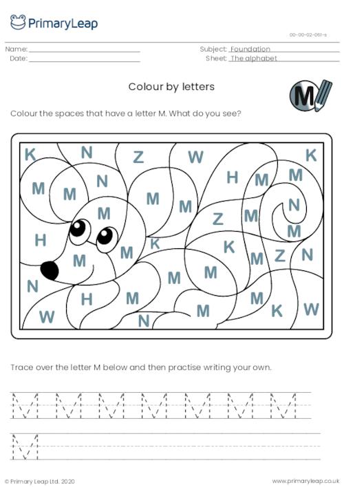 Colour by letters - Mouse