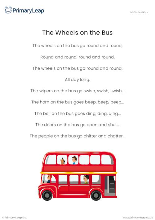Wheels On The Bus Activity Booklet