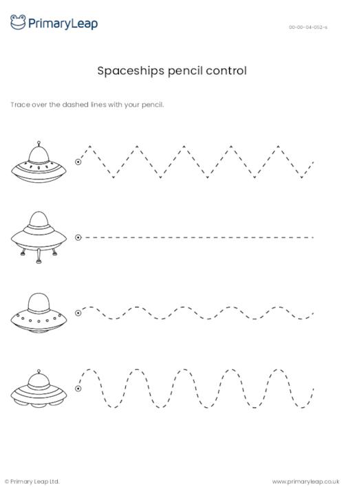 Pencil control - Spaceships