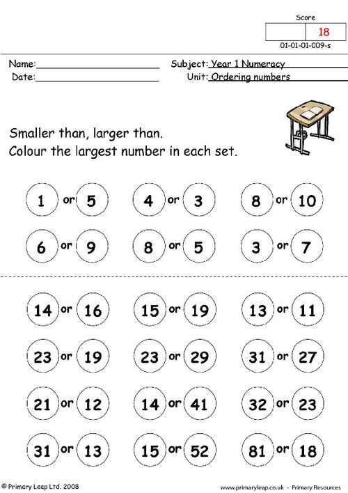 Numeracy: Counting objects (up to 20) | Worksheet | PrimaryLeap.co.uk