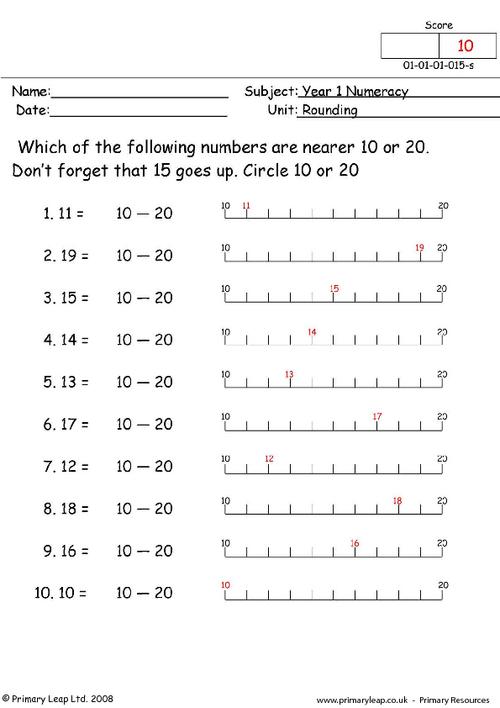 39 rounding on a number line worksheet combining like terms worksheet