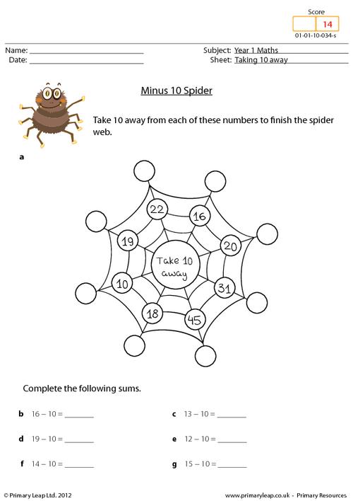 Minus 10 spider
