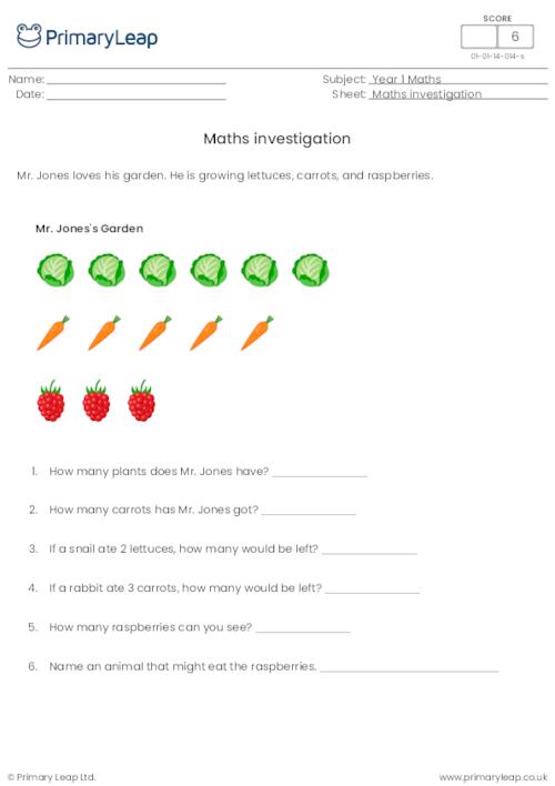 Maths investigation - Mr. Jones's garden