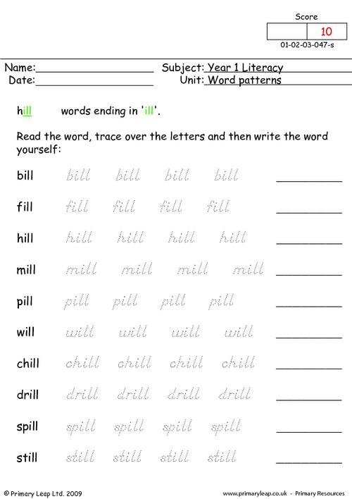 Word Patterns 17