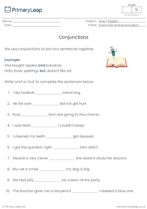 Conjunctions - and or but?