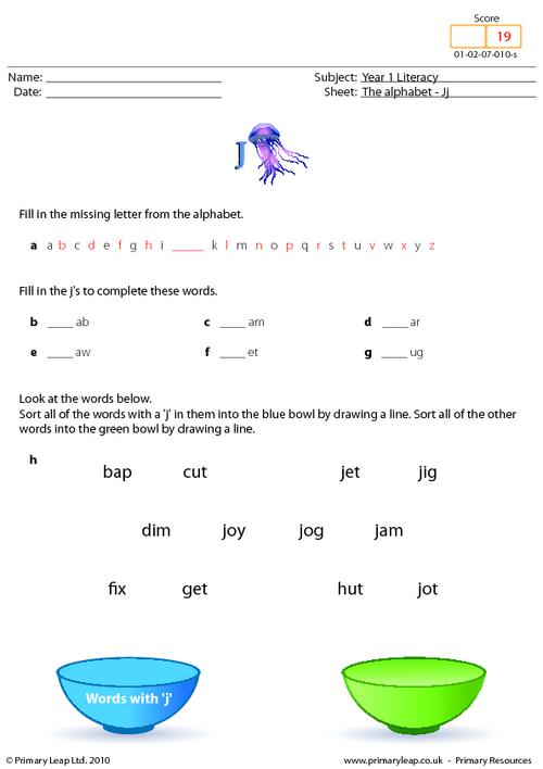 The alphabet - Jj