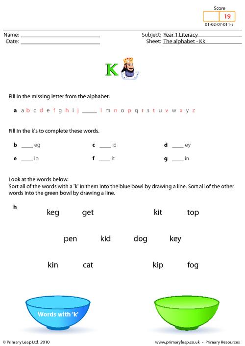The alphabet - Kk