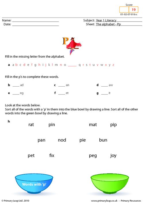 The alphabet - Pp