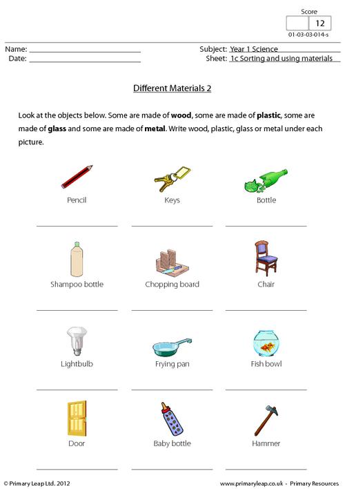 Rough And Smooth Objects Worksheets