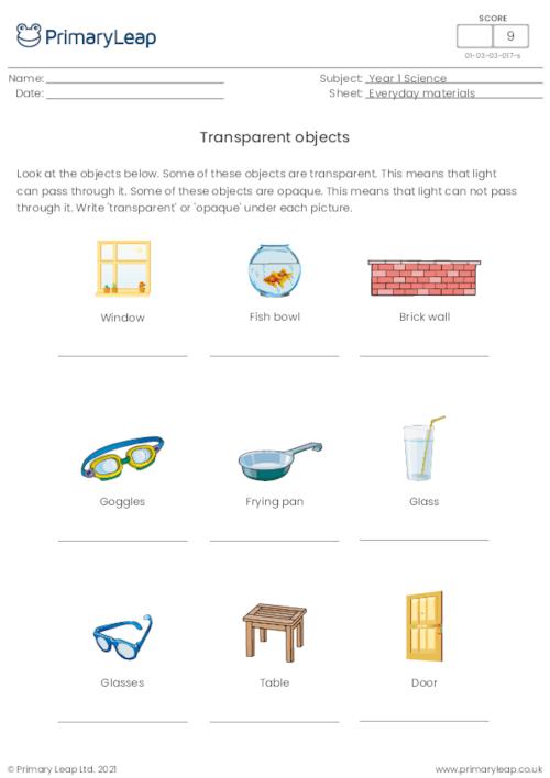 Transparent objects