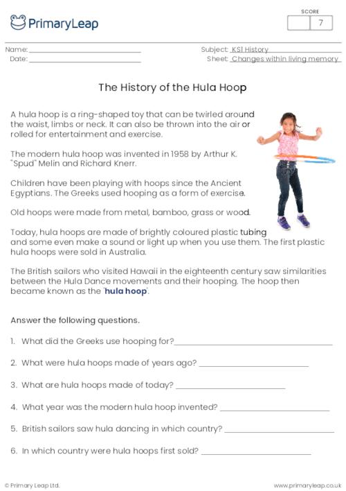 The history of the hula hoop