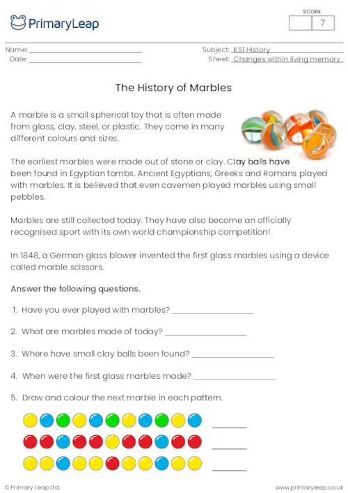 The history of marbles
