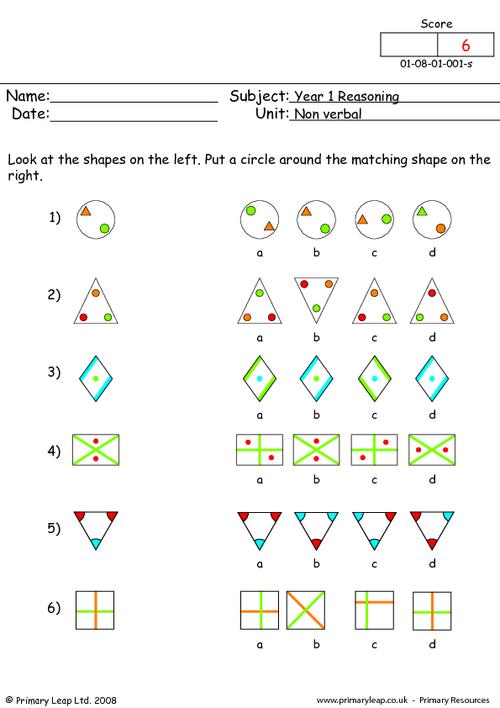 Verbal Reasoning Worksheets