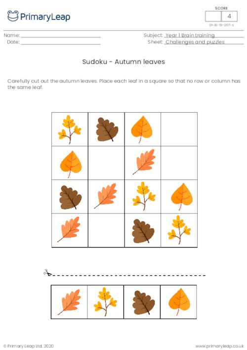 Sudoku - Autumn leaves