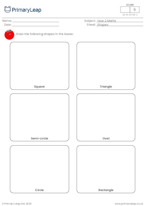 numeracy draw 2d shapes worksheet primaryleap co uk