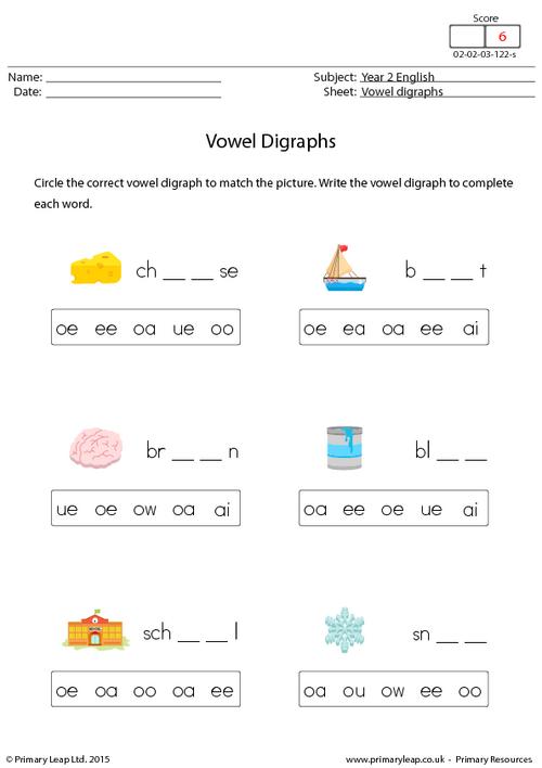 Printable English Worksheets For Year 2
