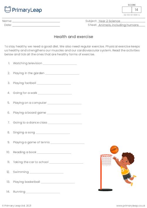 Health and exercise 1