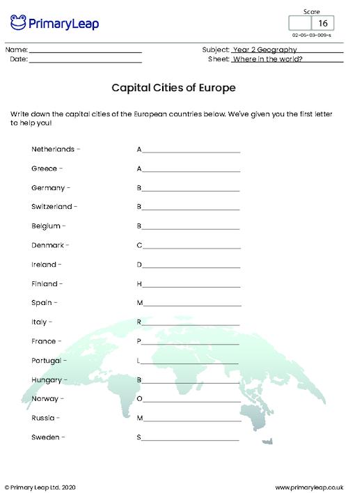 Capital Cities of Europe