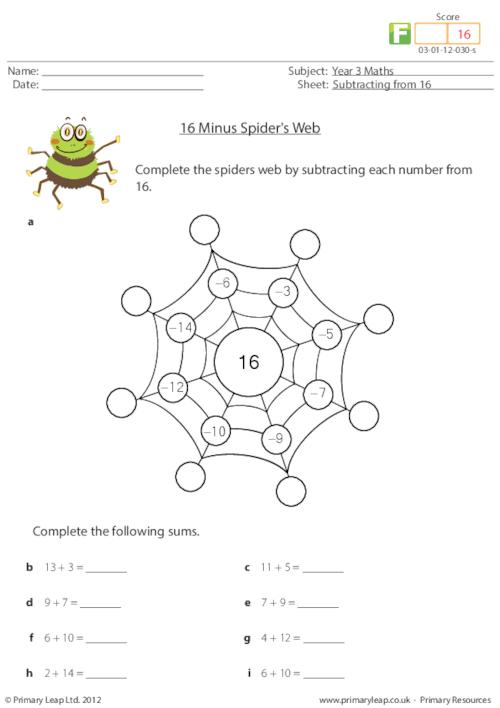 16 Minus Spider's Web