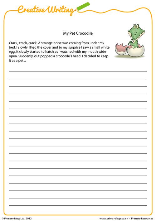 Creative writing - My pet crocodile