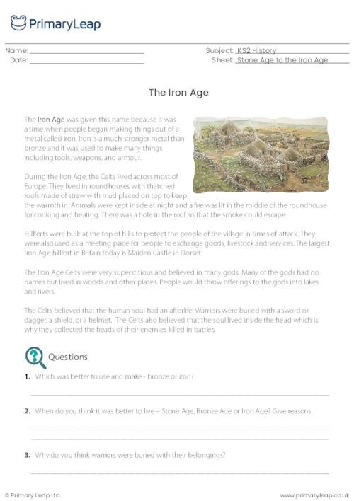 Reading comprehension - The Iron Age