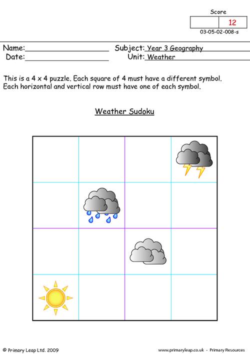 Weather Sudoku
