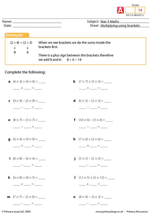 Numeracy Division Sentence By 5 Worksheet PrimaryLeap co uk