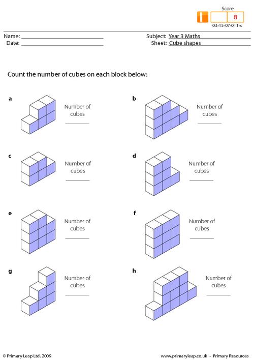 Cube shapes (intermediate)