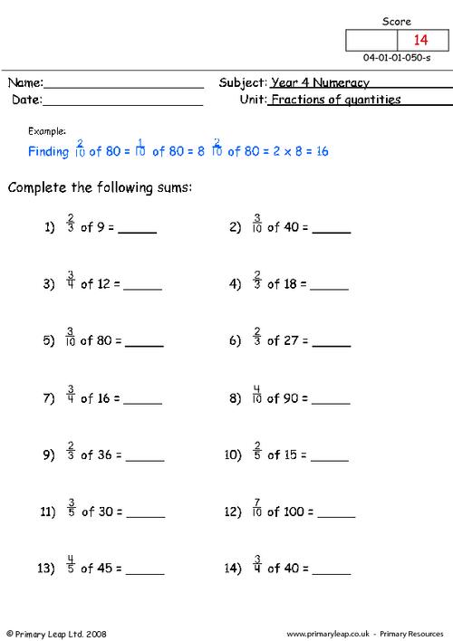 year 4 numeracy printable resources free worksheets for kids primaryleap co uk
