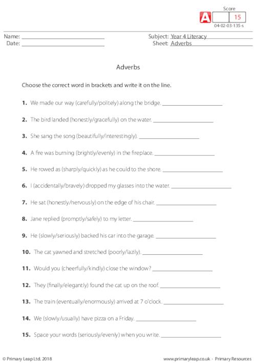 free worksheets for year 4 uk