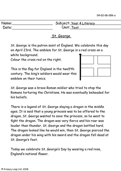 St. George and the dragon