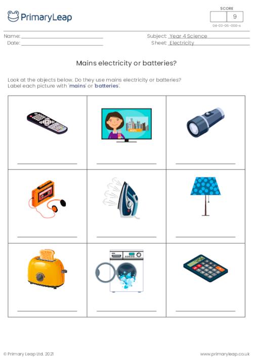 Mains electricity or batteries?