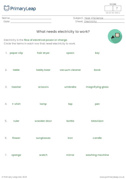 What uses electricity?