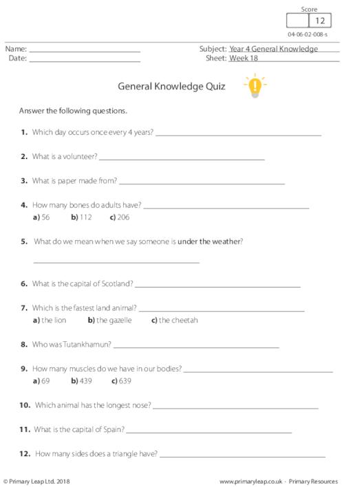 general knowledge for 4 year old knowledgewalls
