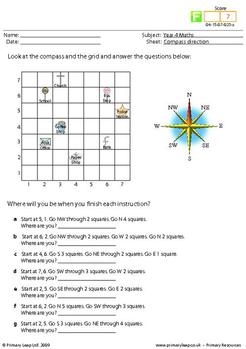 Printable Compass Activity Worksheet Img Abhay