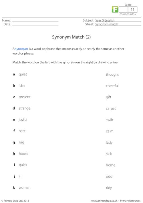 Synonym Match (2)