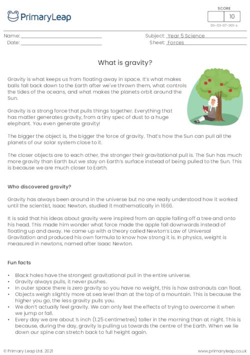 All about gravity