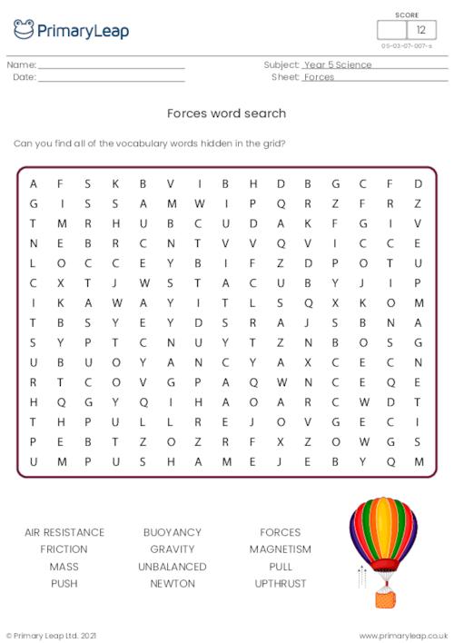 Forces word search