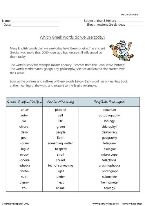 Which Greek Words Do We Use Today?
