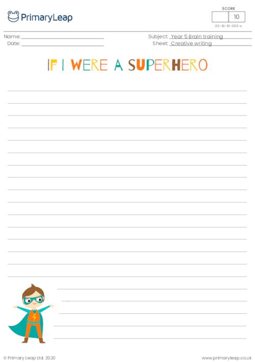 If I were a superhero (boy)