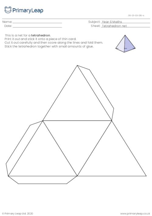 Net of a tetrahedron
