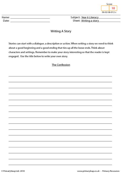 Writing a story - The confession