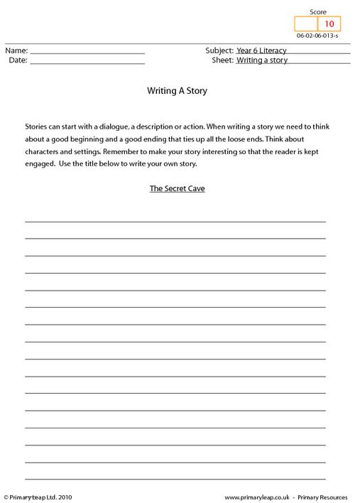 Writing a story - The secret cave