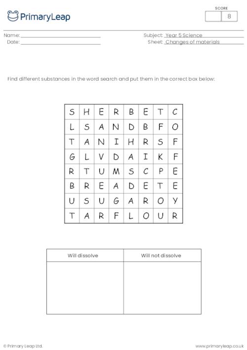 More about dissolving word search