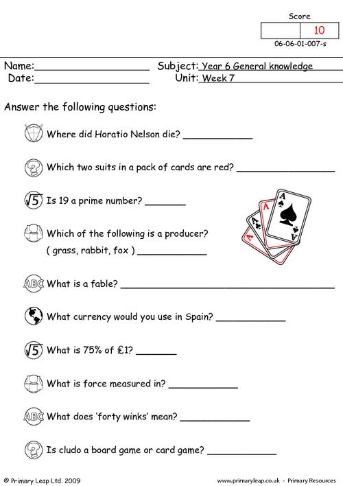 year 6 printable resources free worksheets for kids primaryleapcouk