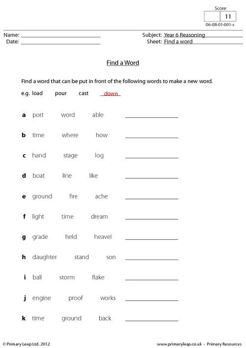 Year 6 Printable Resources Free Worksheets For Kids PrimaryLeap co uk