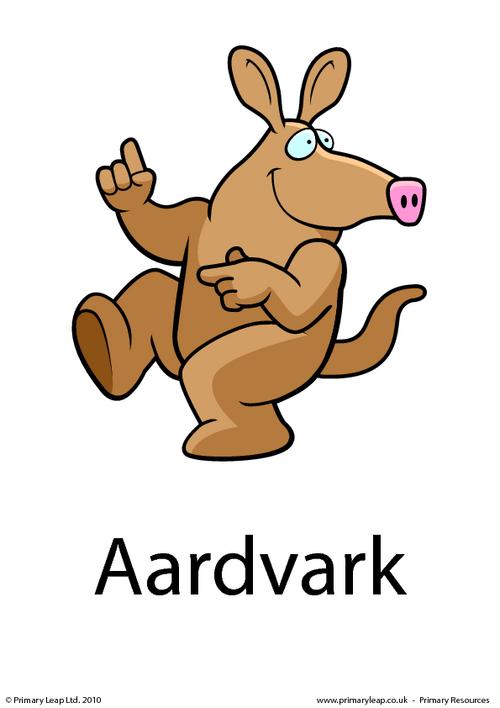 Aardvark flashcard 1
