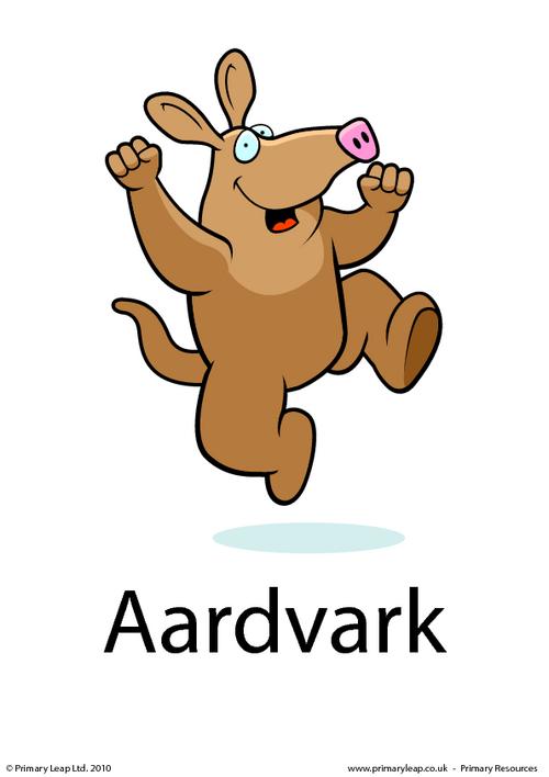 Aardvark flashcard 2